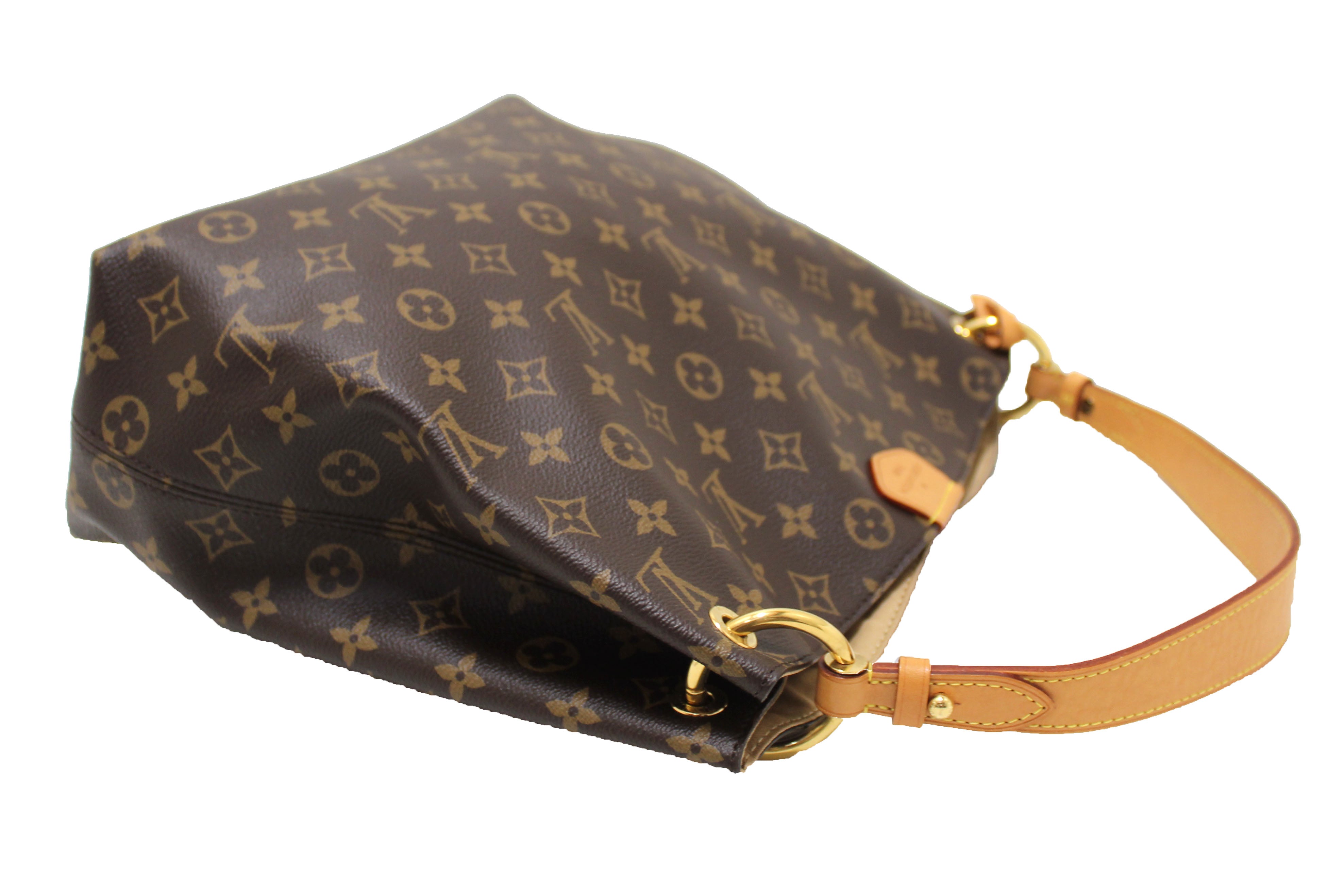 Authentic Louis Vuitton Monogram Graceful PM Hobo Shoulder Bag - Luxury Leather Handbag for Women, Perfect for Work, Travel & Everyday Use