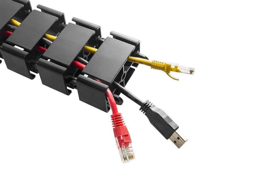 Premium CMS Deluxe Cable Management Spine - Organize Wires & Cables for Home Office, Gaming Setup & Entertainment Center - Durable Cord Organizer Solution