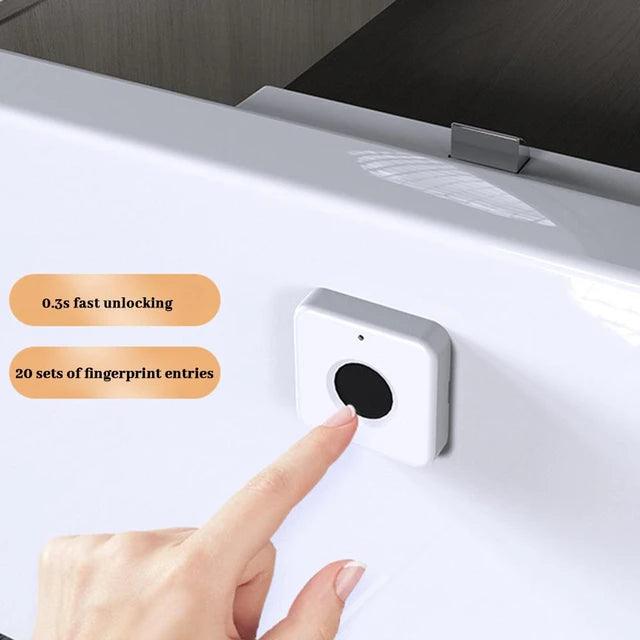 Xiaomi Yeelock Fingerprint Drawer Lock - Smart Biometric Security for Home & Office - Secure Jewelry, Documents & Valuables in Bedroom, Closet or Filing Cabinet
