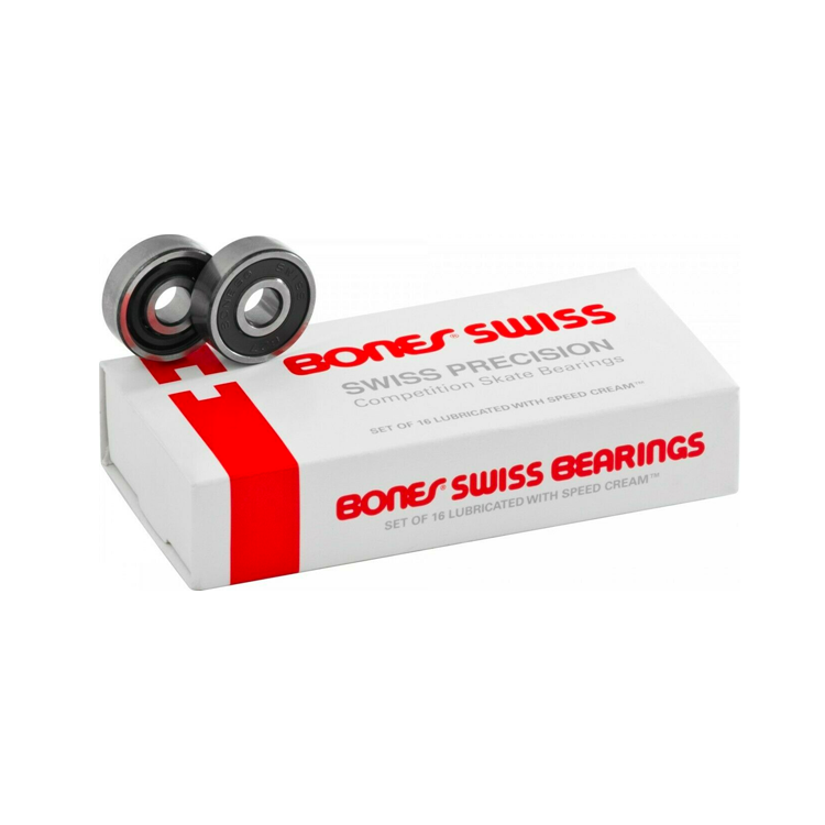 Premium REDS Swiss Bearings (8mm) - High-Speed Skateboard & Scooter Bearings for Smooth Performance - Ideal for Skateboarding, Longboarding & Scooter Riding