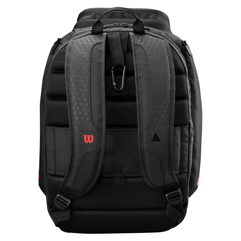 Clash V3 Tennis Backpack - Black & Infrared | Durable Sports Bag for Tennis Players | Perfect for Tournaments, Training & Gym Use