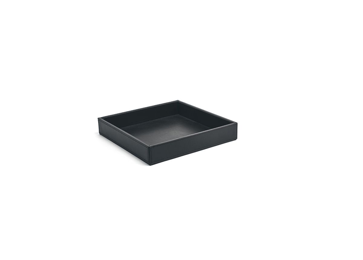 FOH London Square Tray Set of 4 - 10 Inch Decorative Serving Tray for Coffee Table, Dining, and Home Decor | Elegant Tea Tray for Entertaining Guests