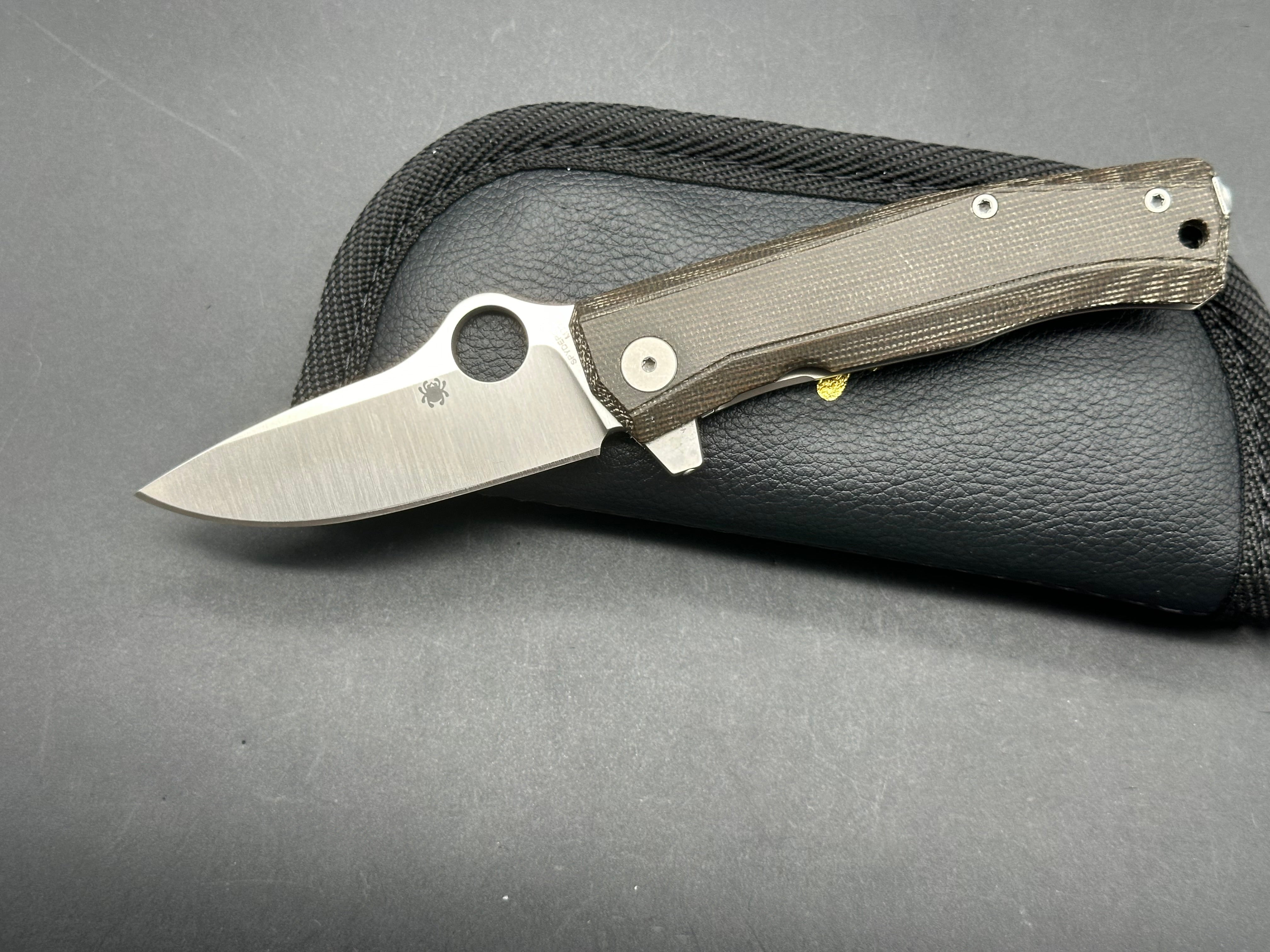 Spyderco SpyMyto Frame Lock Knife - Premium Micarta & Titanium Handle, 3.3