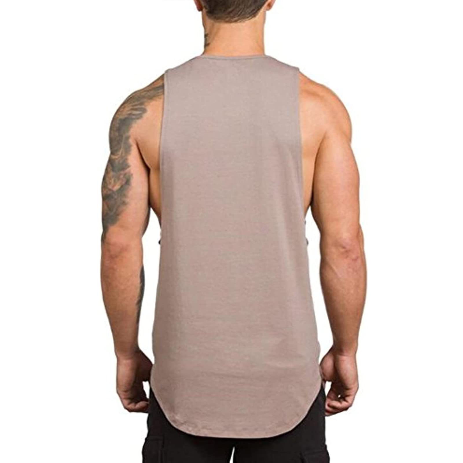 ZUEVI Men's Workout Tank Tops - Sleeveless Muscle Shirts for Bodybuilding & Gym Training - Breathable Athletic Stringer Tees for Men's Fitness & Summer Outdoor Activities