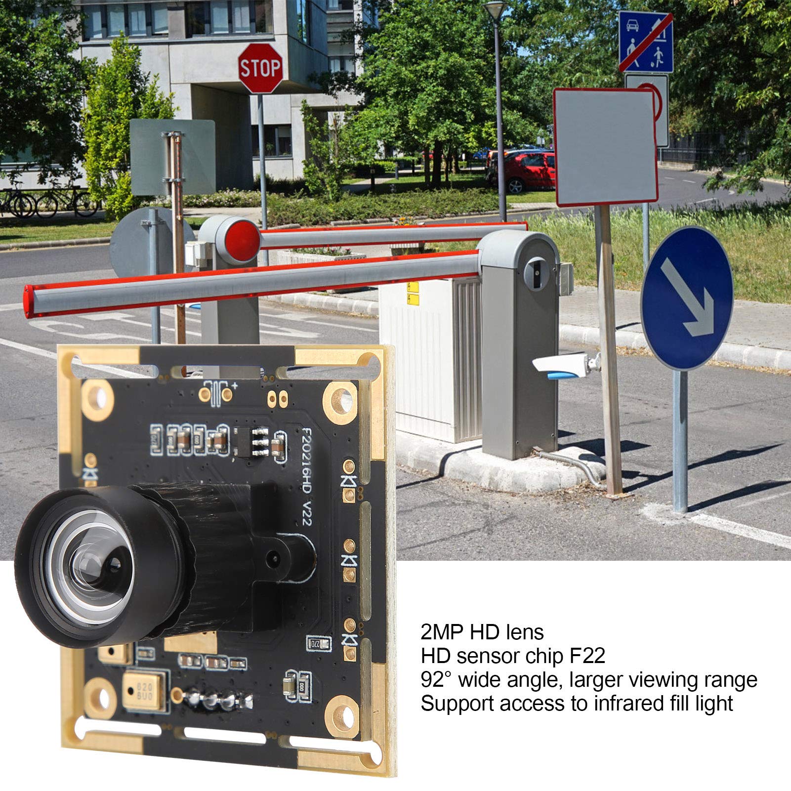 ANKROYU HBVCAM F20216HD V22 92° Wide Angle HD Camera Module - 1080p USB Camera Board for PC, Laptop, Video Conferencing & Security Monitoring