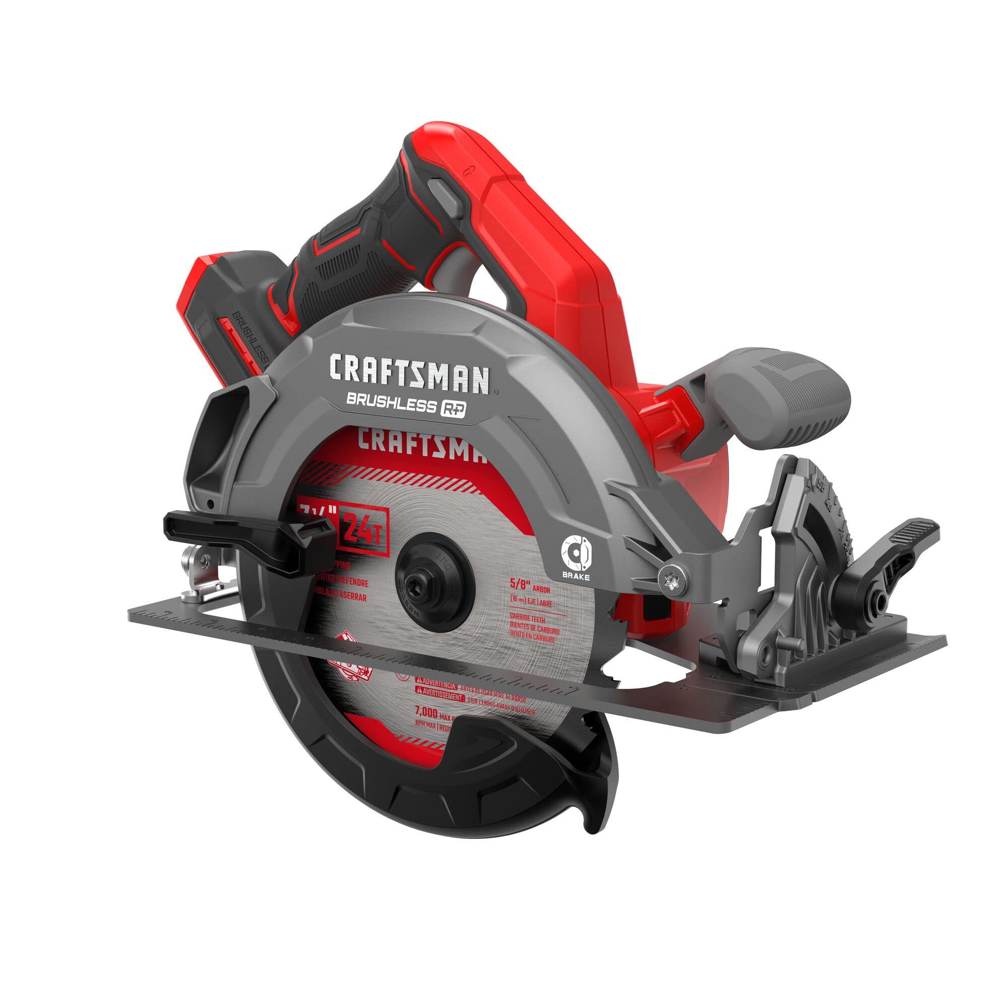 CRAFTSMAN V20 RP 7-1/4 Inch Cordless Circular Saw - Bare Tool (CMCS551B) | Lightweight & Powerful for Woodworking, DIY Projects, and Construction Jobs
