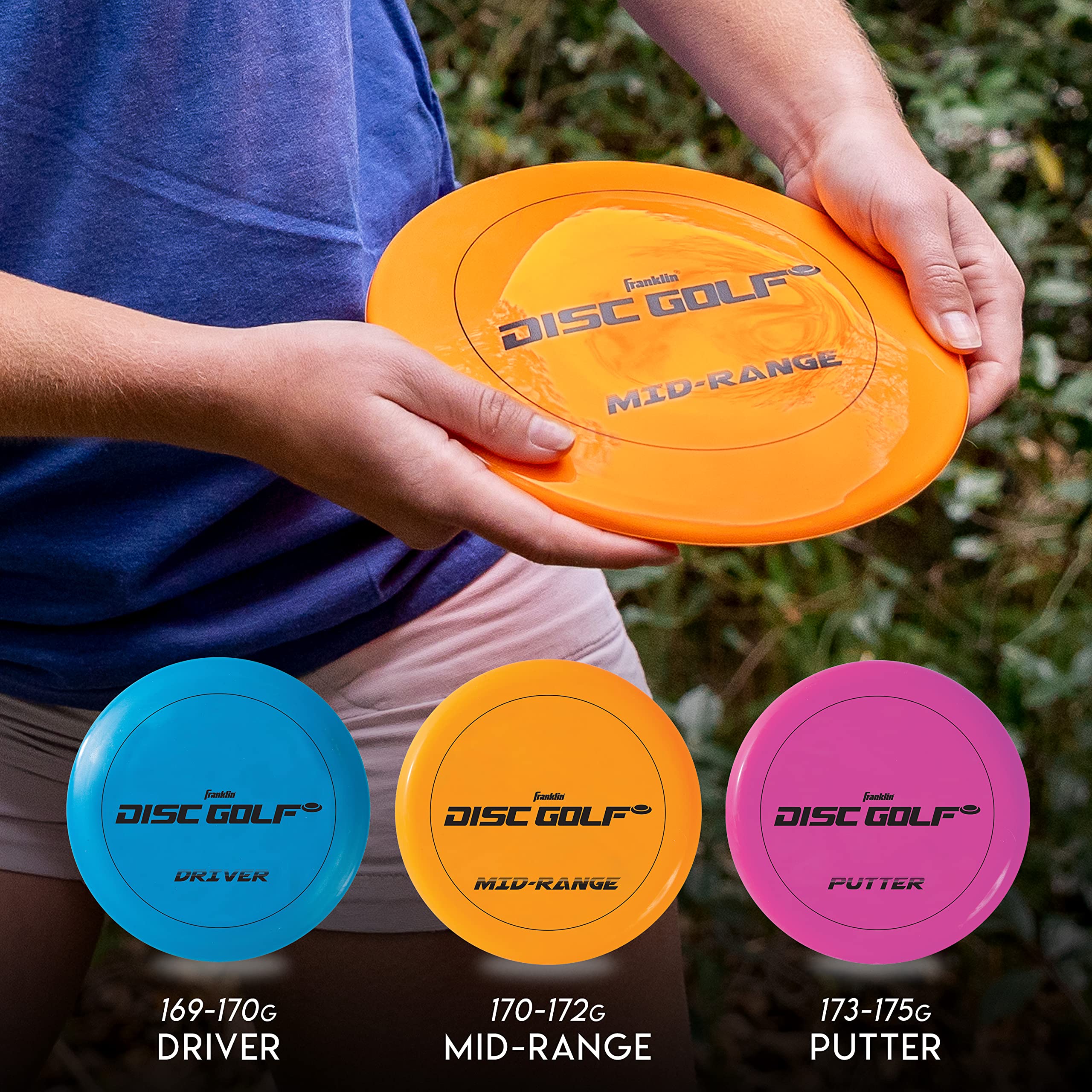 Franklin Sports Portable Disc Golf Basket with Chains - Professional Disc Golf Target for Practice & Course Setup - Perfect for Backyard, Park, and Outdoor Training