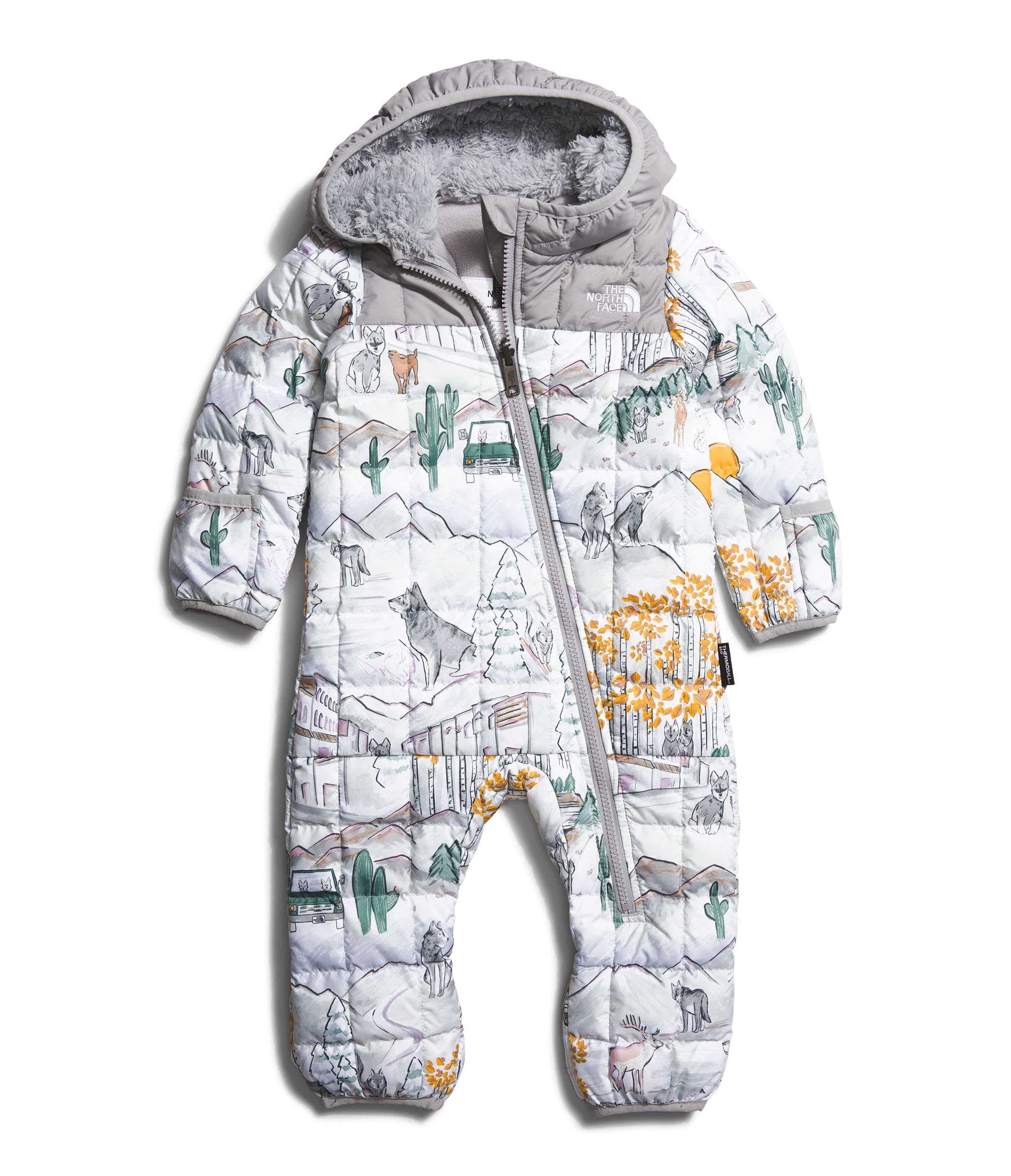 The North Face Baby ThermoBall Insulated Snowsuit - Waterproof Winter One-Piece for Infants & Toddlers (6M-24M) | Perfect for Snow Play, Skiing & Cold Weather Adventures