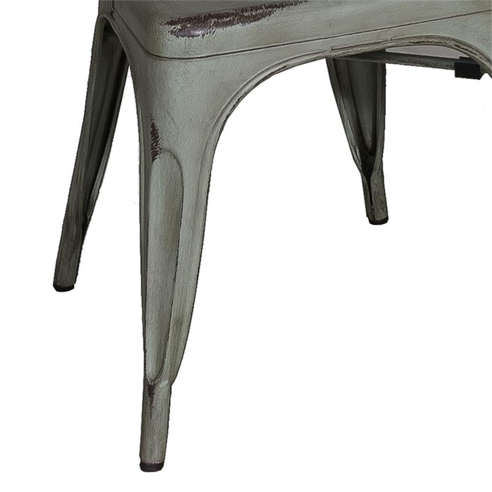 LIBERTY FURNITURE Bow Back Side Chairs - Set of 2, Green Upholstered Dining Chairs for Kitchen, Dining Room & Office - Comfortable & Stylish Seating Solution
