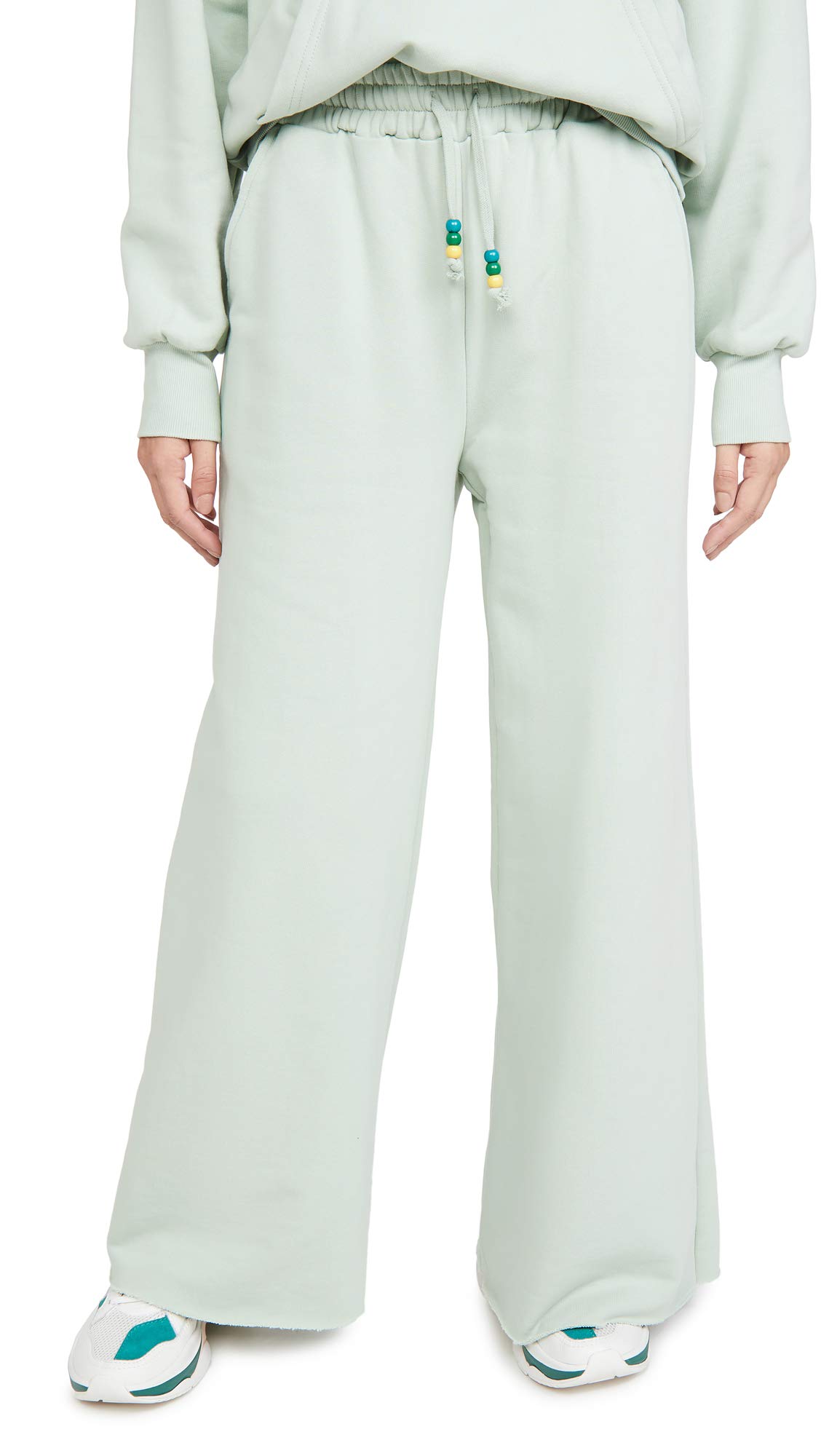 STAUD Women's Wide Leg Sweatpants - Soft Lounge Pants for Yoga, Travel & Home Comfort - High Waisted Fleece Joggers for Relaxation & Casual Wear