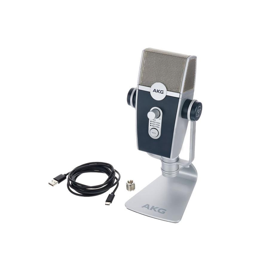 AKG Lyra Professional USB Condenser Microphone for Podcasting, Streaming & Recording - High-Quality Desktop Mic for PC, Mac & Home Studio