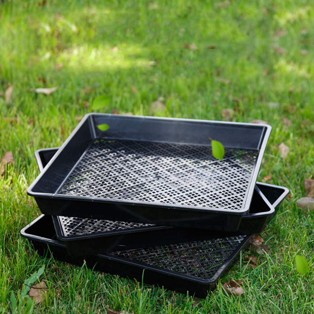 4-Piece Seed Sprouter Tray Kit - BPA-Free Microgreens Growing Trays for Indoor Gardening, Hydroponics, and Organic Sprouts | Perfect for Home, Kitchen, and DIY Herb Garden
