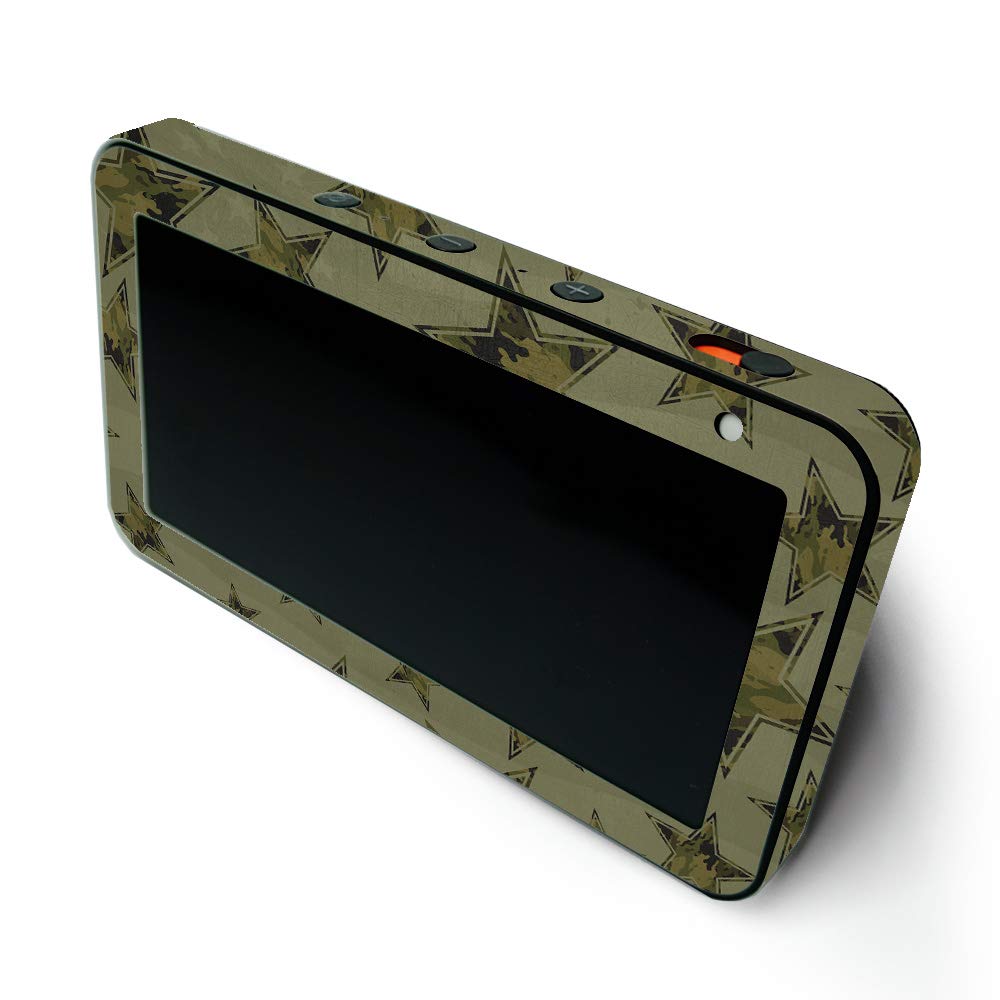 MightySkins Protective Vinyl Wrap for Amazon Echo Show 5 (1st & 2nd Gen) - Army Star Design | Easy to Apply & Remove | Made in USA | Perfect for Home, Office & Gaming Setup Protection
