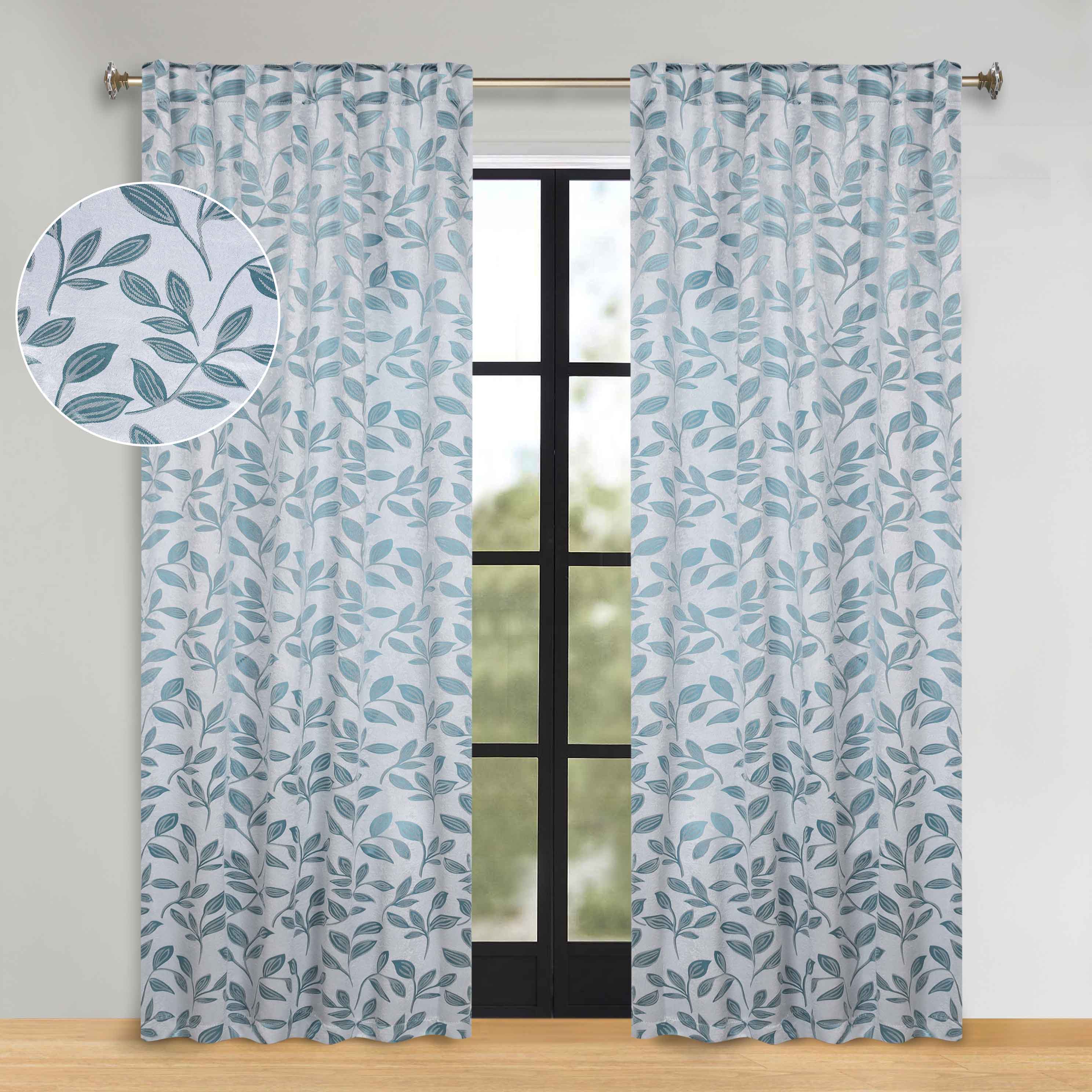 Premium Blackout Curtains for Bedroom - Super Soft Thermal Insulated Room Darkening Drapes with Back Tab Design (Set of 2 Panels) - Perfect for Nursery, Home Theater & Shift Workers