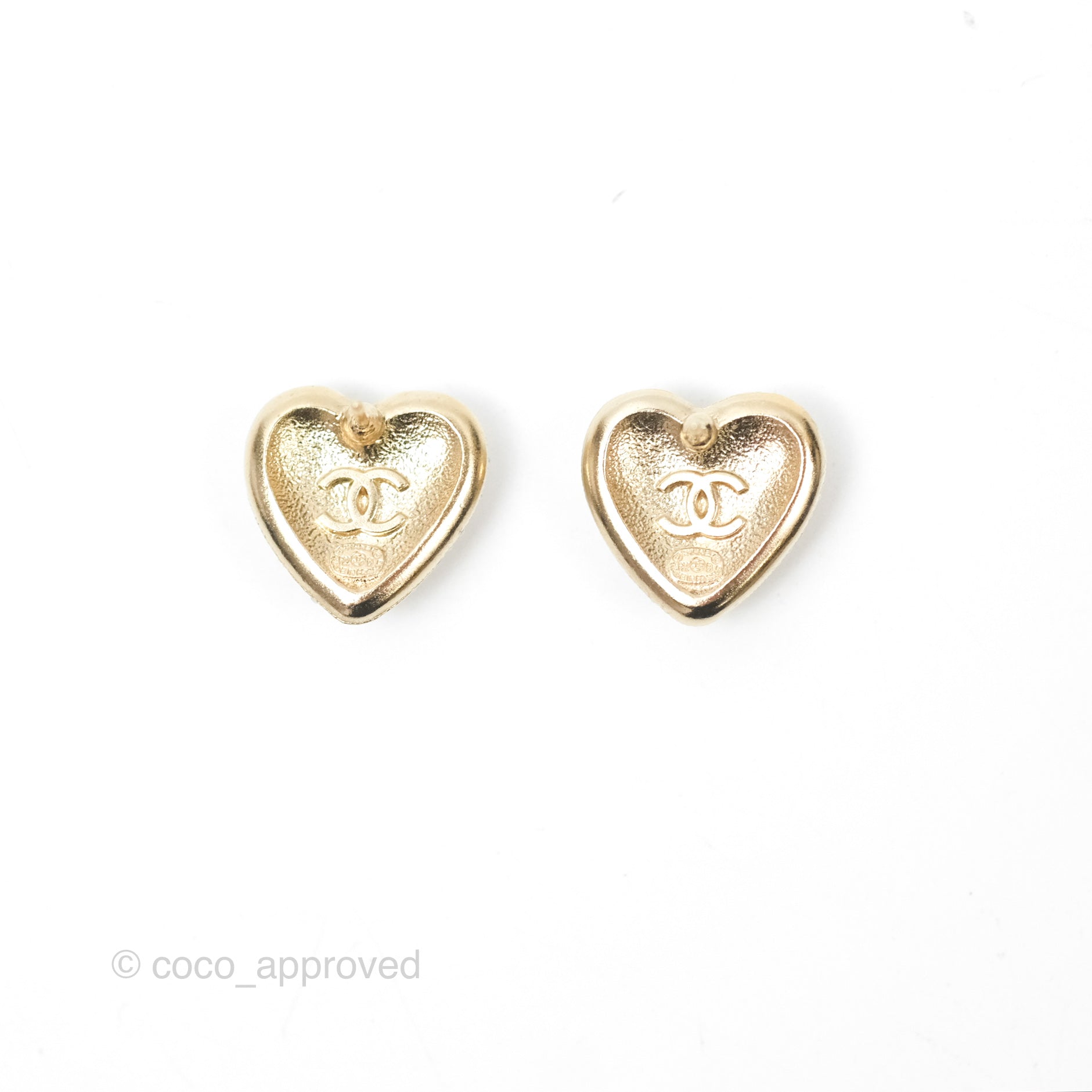 Chanel CC Pearl Crystal Earrings in Gold Tone - Luxury Fashion Jewelry for Women | Perfect for Parties, Weddings & Special Occasions