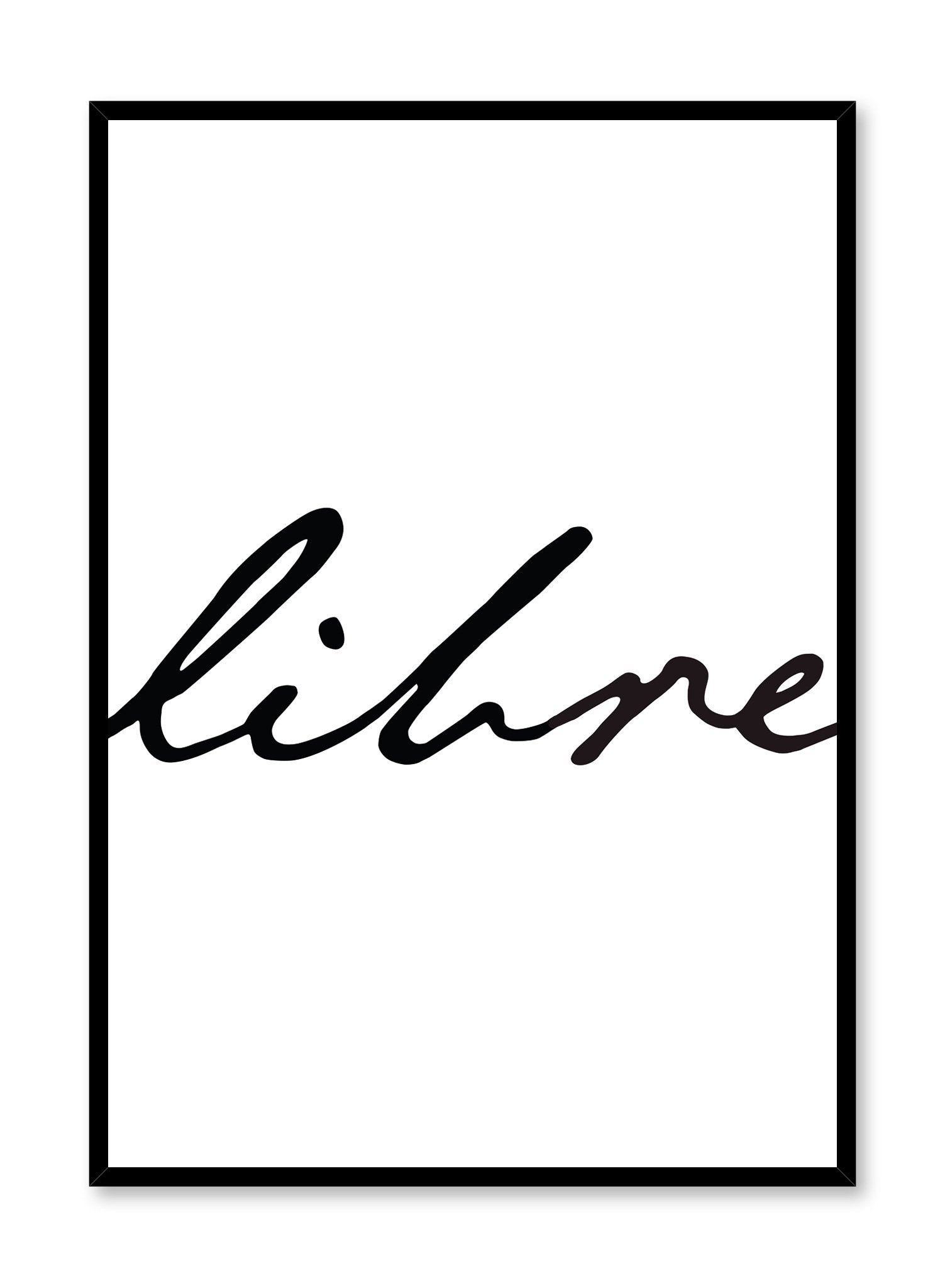 Libre Poster - Premium Wall Art Decor for Home & Office | Modern Canvas Prints & Framed Posters - Perfect for Living Room, Bedroom & Workspace