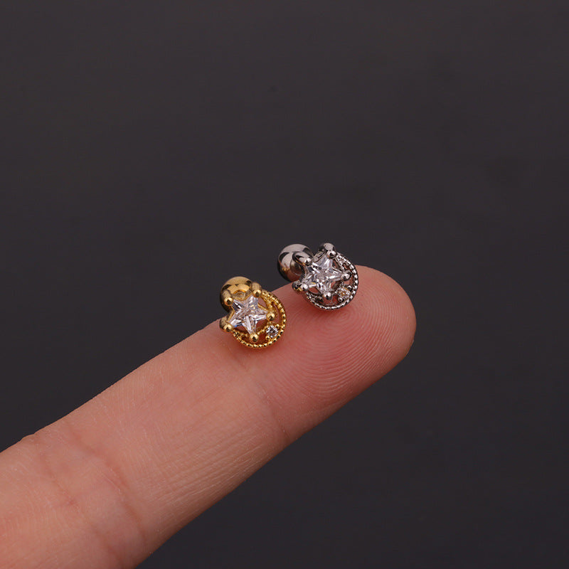 16G Cartilage Tiny Stud Earrings - Dainty Flower Stud Earrings for Women | Perfect for Daily Wear, Parties & Gifts | HSPJ256