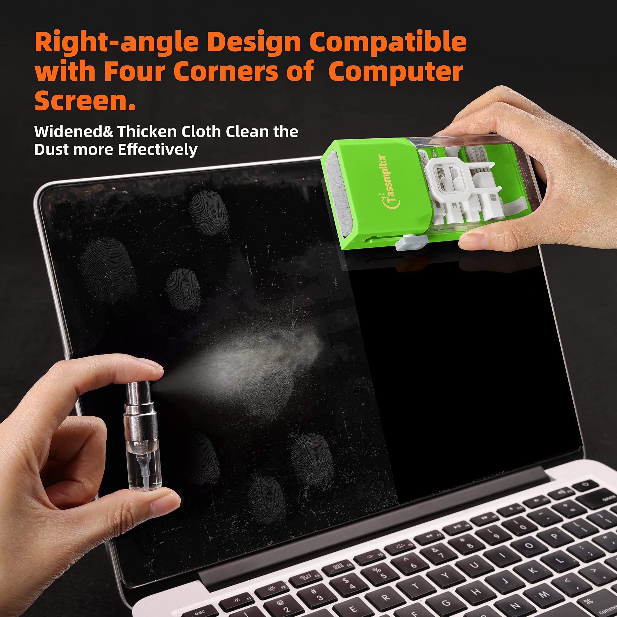 All-in-1 Electronics Cleaning Kit for MacBook, iPad, iPhone & Devices | Laptop Screen Keyboard Cleaner with Brush Tool | Safe for Computer, TV, Camera Lens | Perfect for Home, Office & Travel Use