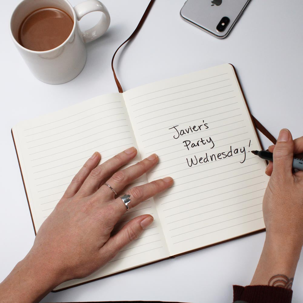 Premium Leather Writing Journal - Elegant & Durable Notebook for Daily Reflections, Gift Ideas & Creative Writing - Perfect for Journaling, Note Taking & Thought Organization