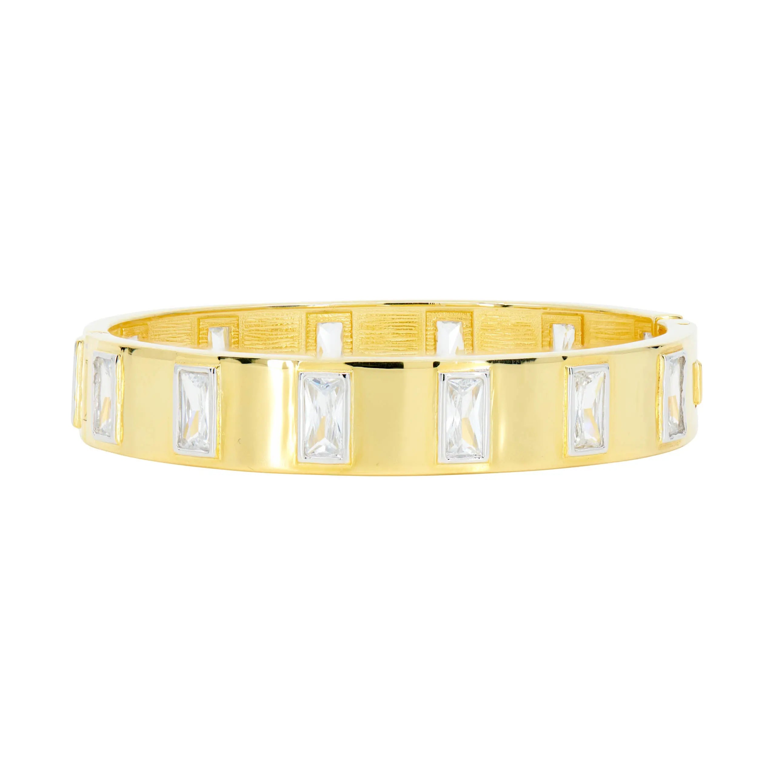Reflective Window Bangle Bracelet - Elegant Mirror Finish Jewelry for Women, Perfect for Parties, Weddings & Everyday Wear