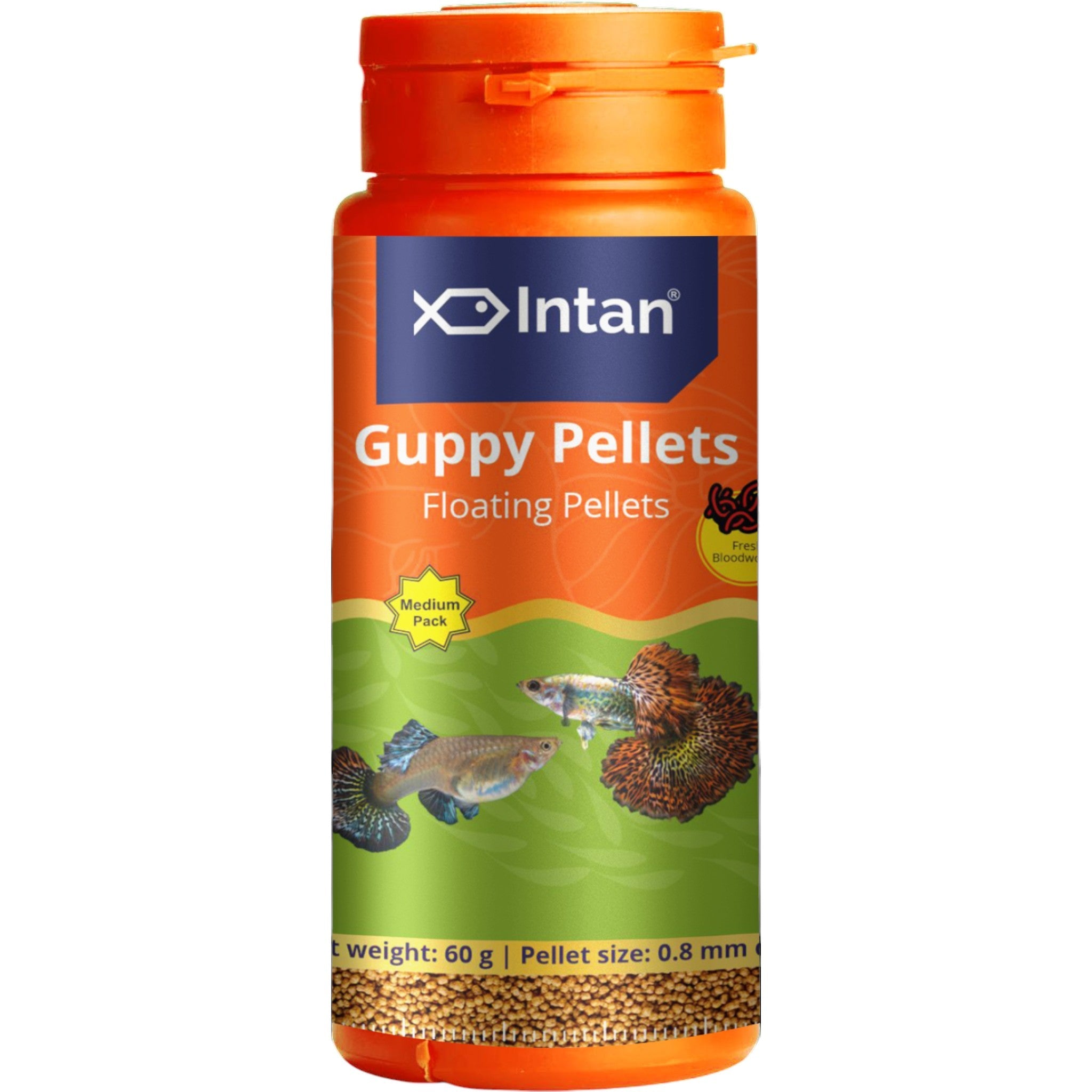 **Intan Premium Guppy Pellets – High Protein Fish Food for Healthy Growth – Ideal for Tropical Fish, Aquariums & Breeding Tanks**