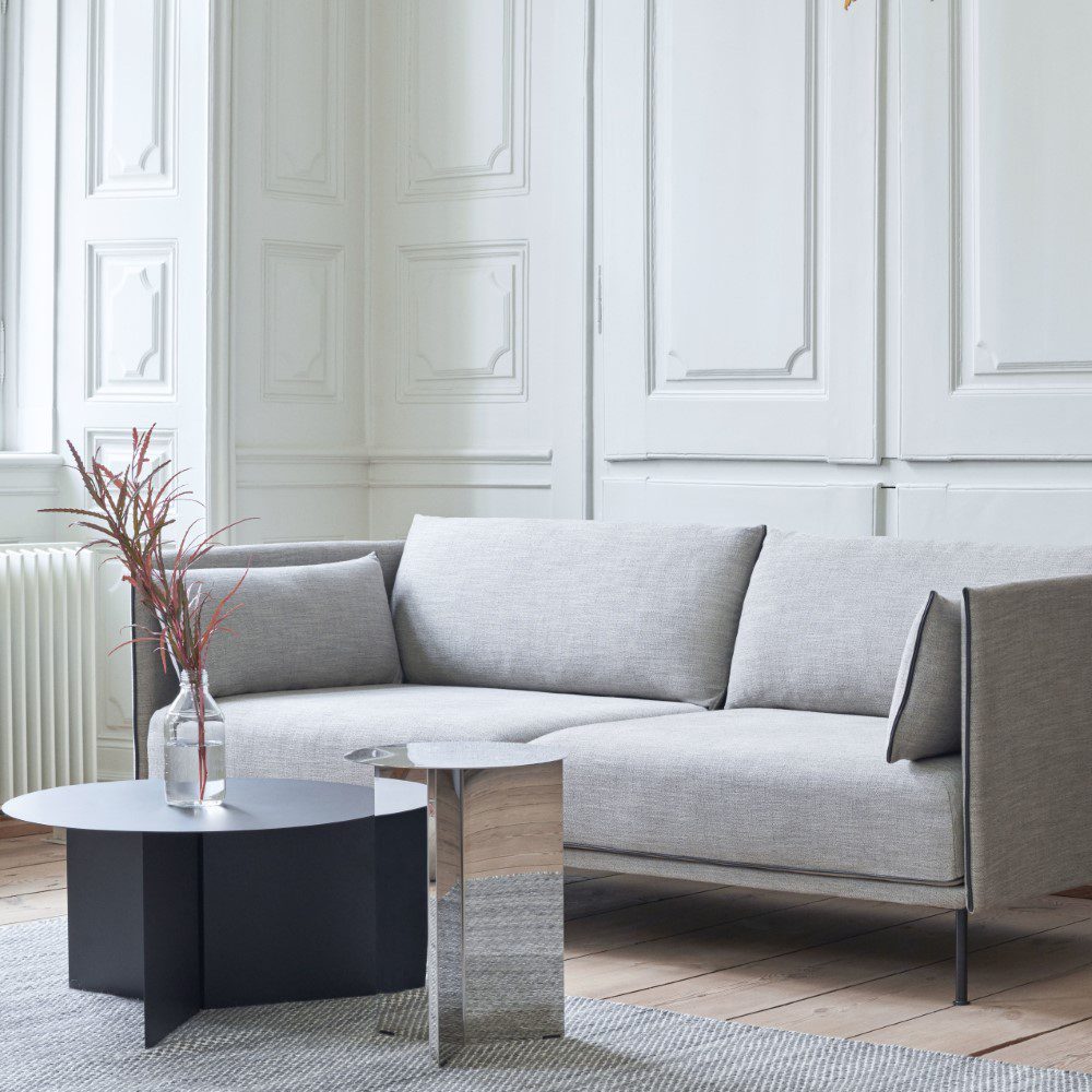 HAY Slit Side Table with Mirror - Modern Accent Table for Living Room, Bedroom & Office - High-Quality Scandinavian Design Furniture