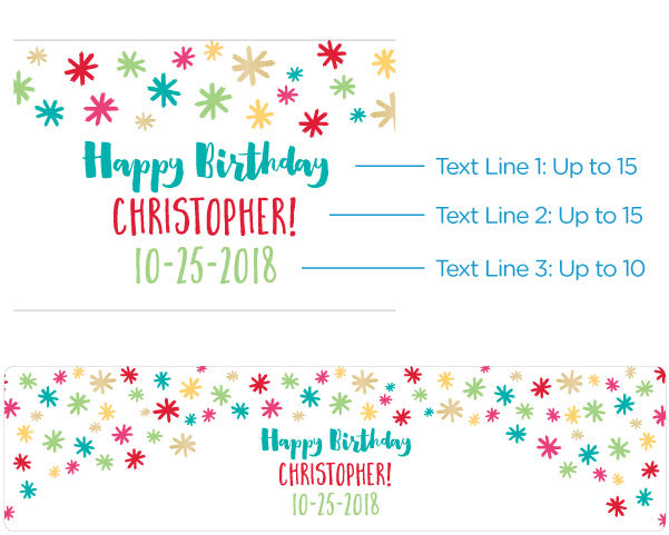 Custom Water Bottle Labels for Birthday Parties - Personalized Name Stickers for Kids & Adults - Perfect for Birthday Celebrations, Baby Showers & Special Events