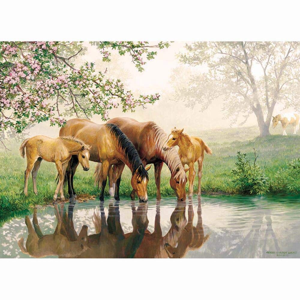 Cobble Hill 350 Piece Family Puzzle - Horse with Small, Medium & Large Pieces | Fun Educational Activity for Kids & Adults | Perfect for Family Game Nights & Rainy Day Activities