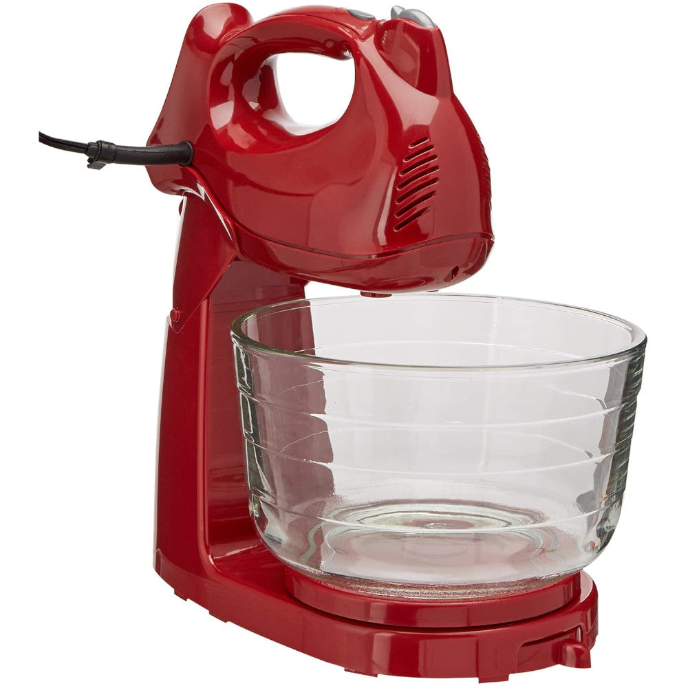 Hamilton Beach 64699 5-Speed Hand Mixer with Stand - Perfect for Baking, Whipping Cream, and Mixing Dough at Home