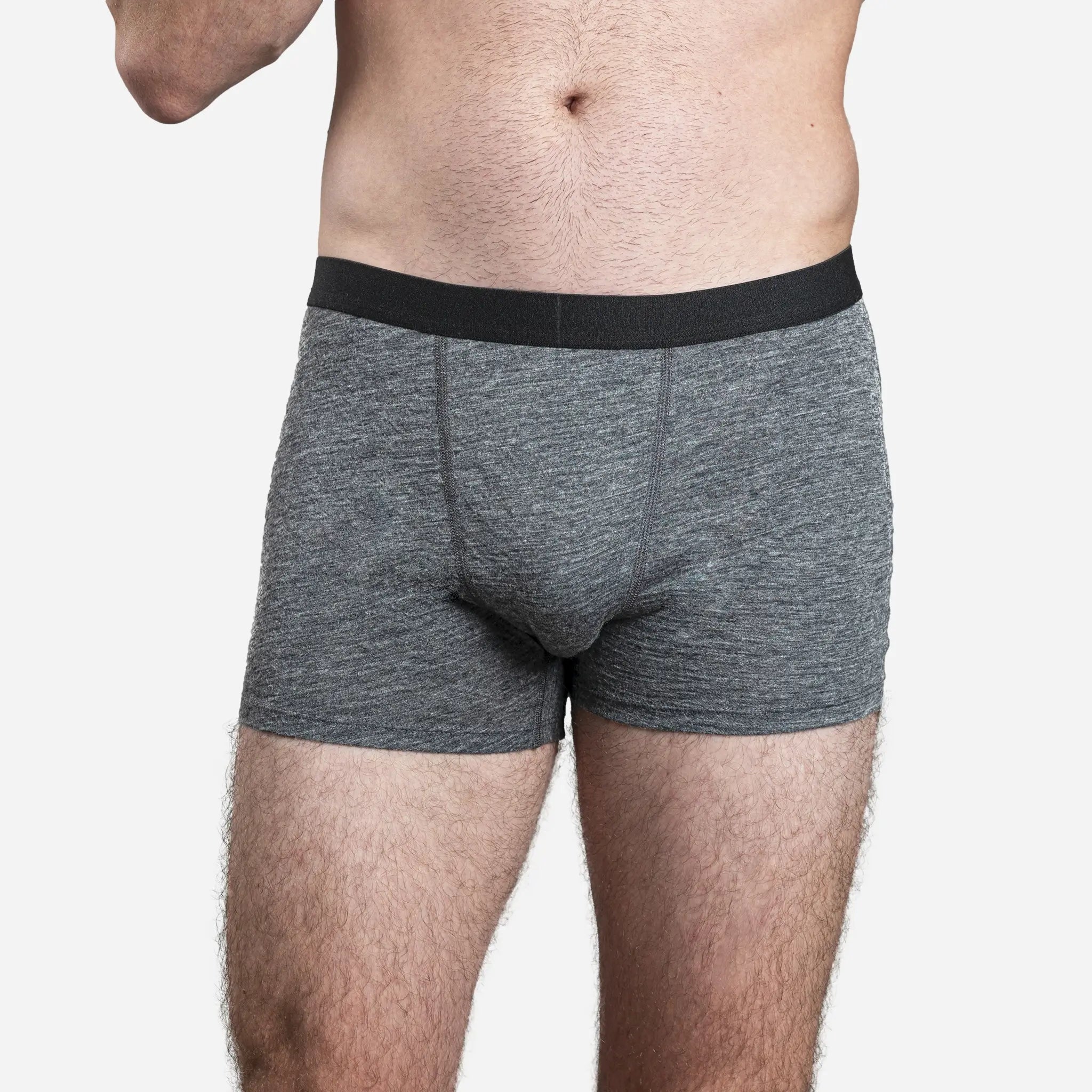 Ultra-Soft Men's Alpaca Wool Boxer Briefs - 160 GSM Lightweight Underwear for All-Day Comfort | Perfect for Travel, Hiking & Cold Weather Activities