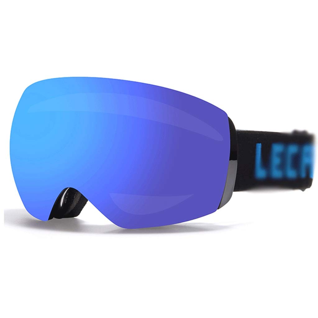 Anti-Fog Ski Goggles with UV400 Protection - Winter Snowboard & Ski Sunglasses, Double Layer Lens for Clear Vision - Perfect for Downhill Skiing, Snowboarding & Winter Sports (Color: H)