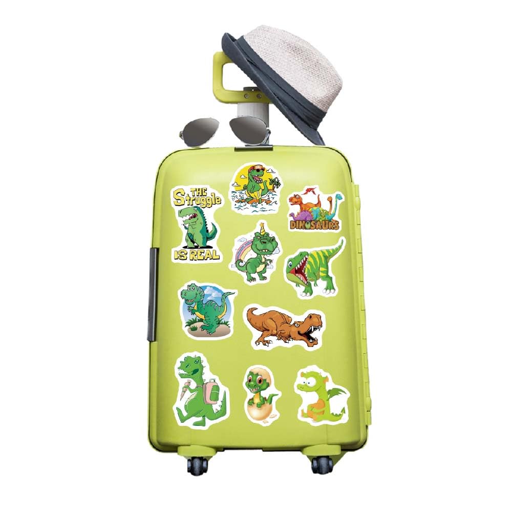 200 Pcs Cute Dinosaur Stickers for Kids - Waterproof Vinyl Stickers for Water Bottles, Laptops, Notebooks - Fun Classroom Rewards & Elementary School Prizes - Perfect for DIY Crafts, Scrapbooking & Kids' Room Decor