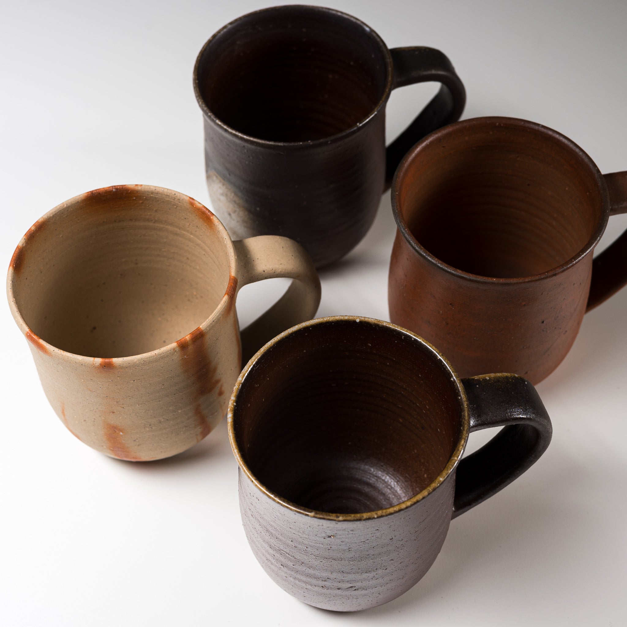 Premium Bizen Ware Pottery Extra Large Mug Cup - White Hidasuki - Handcrafted Japanese Ceramic Coffee Tea Cup - Perfect for Home Office & Gifts
