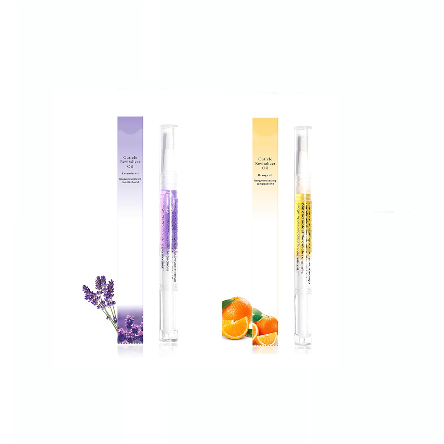 2PCS Cuticle Oil Pen - Sweet Almond Nail Growth Serum & Repair Treatment | Hydrating Oil for Dry Cuticles & Nails | Nail Care Essential for Healthy Cuticles & Stronger Nails | Perfect for Manicures, Pedicures & At-Home Nail Care