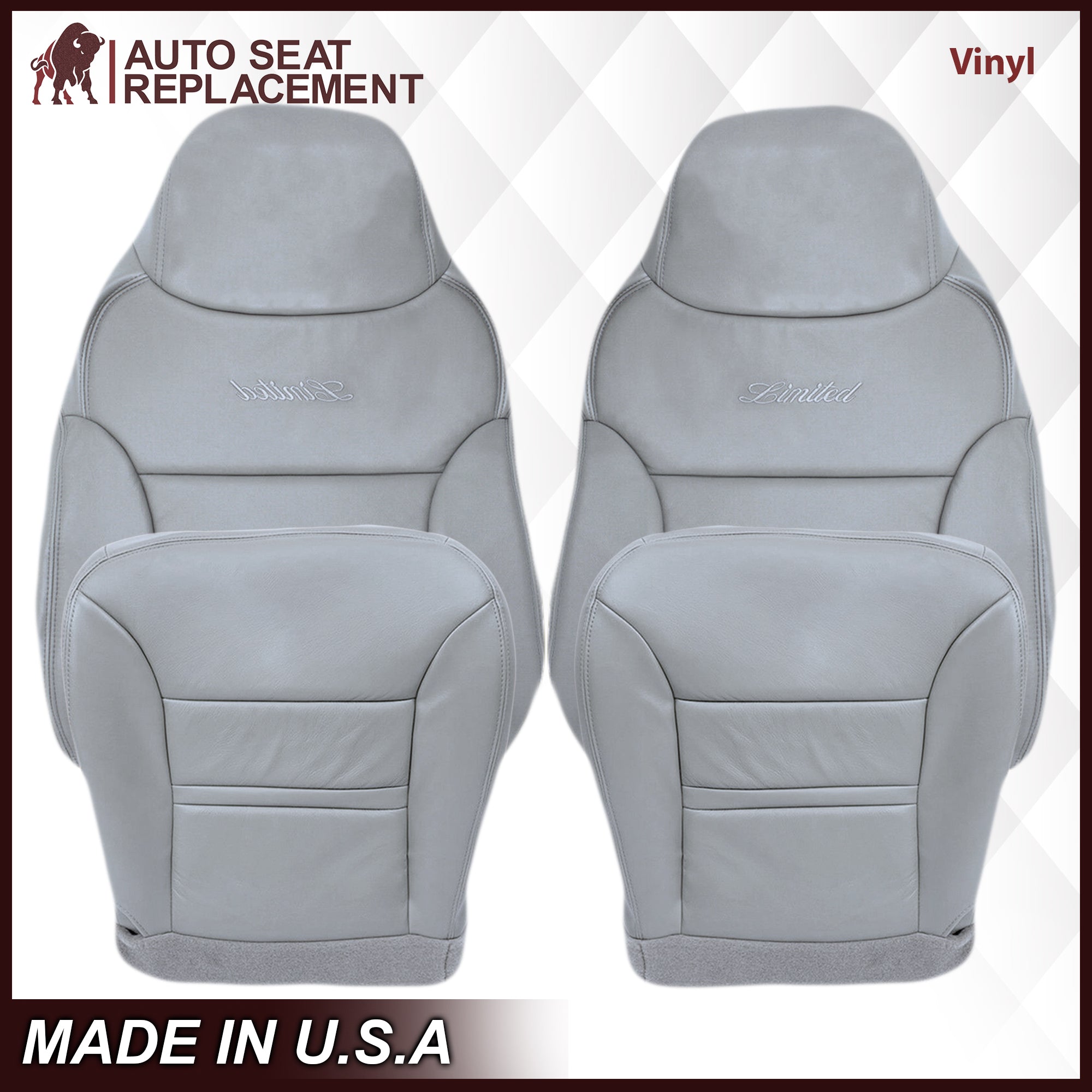 2000-2001 Ford Excursion Custom Fit Seat Covers - Premium Gray Car Seat Protectors for Trucks & SUVs | Durable, Comfortable & Easy to Install | Perfect for Road Trips, Camping & Family Adventures