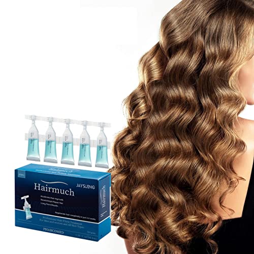 Hair Growth Serum for Women & Men - Anti Hair Loss Treatment with Ampoule Lotion (5pcs) | Stimulates Hair Regrowth & Thickness for Daily Care & Scalp Health