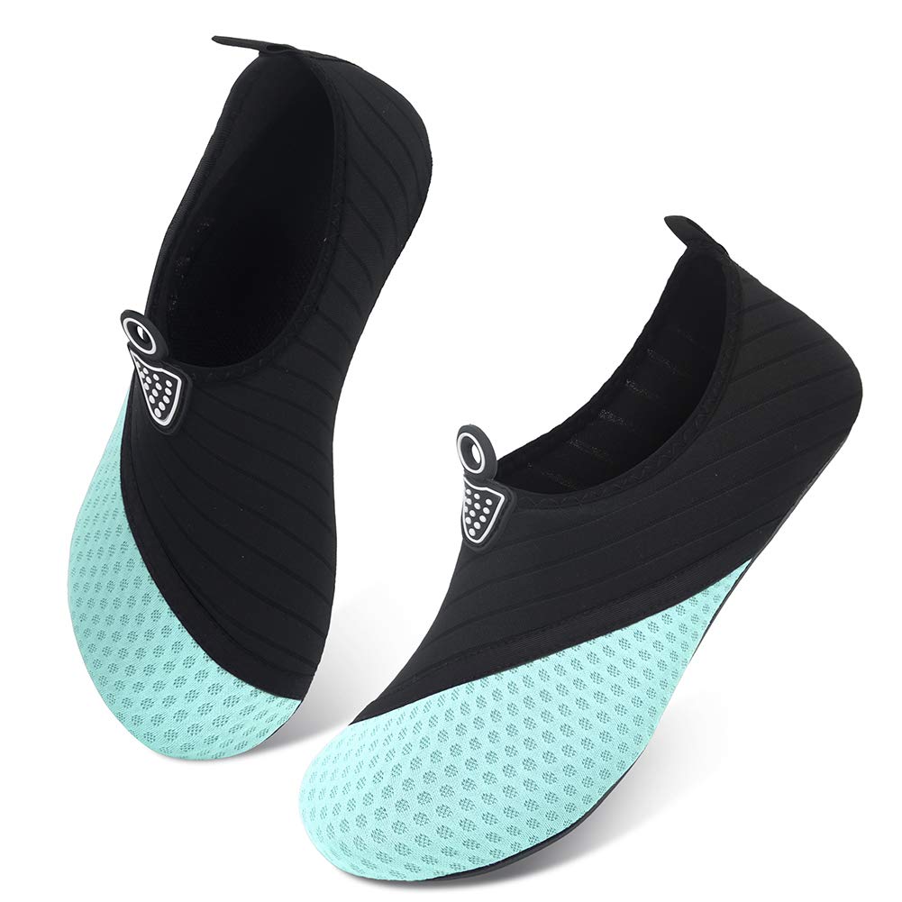 QACOHU Women's & Men's Quick-Dry Water Shoes - Barefoot Skin Shoes for Swimming, Surfing, Diving, Beach & Yoga | Lightweight Aqua Shoes for Pool, Water Sports & Outdoor Activities