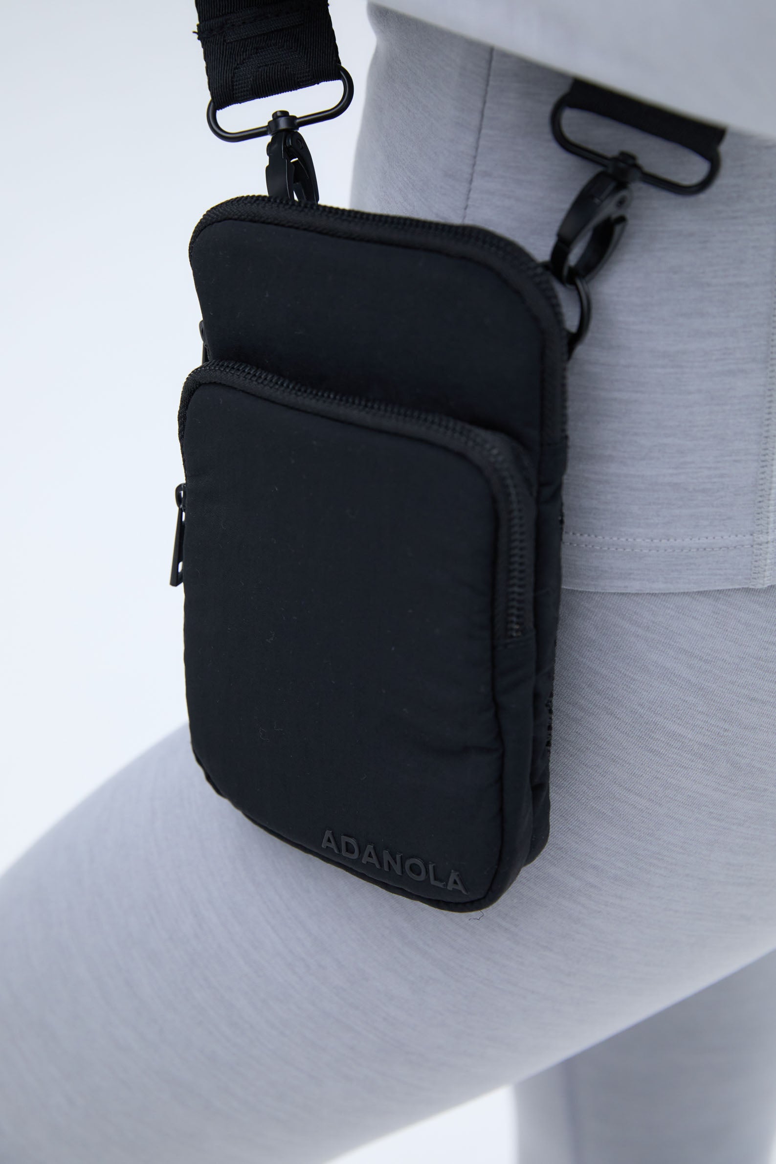 Mini Zip Crossbody Bag for Women - Stylish & Compact Black Shoulder Purse - Perfect for Travel, Shopping, and Everyday Use