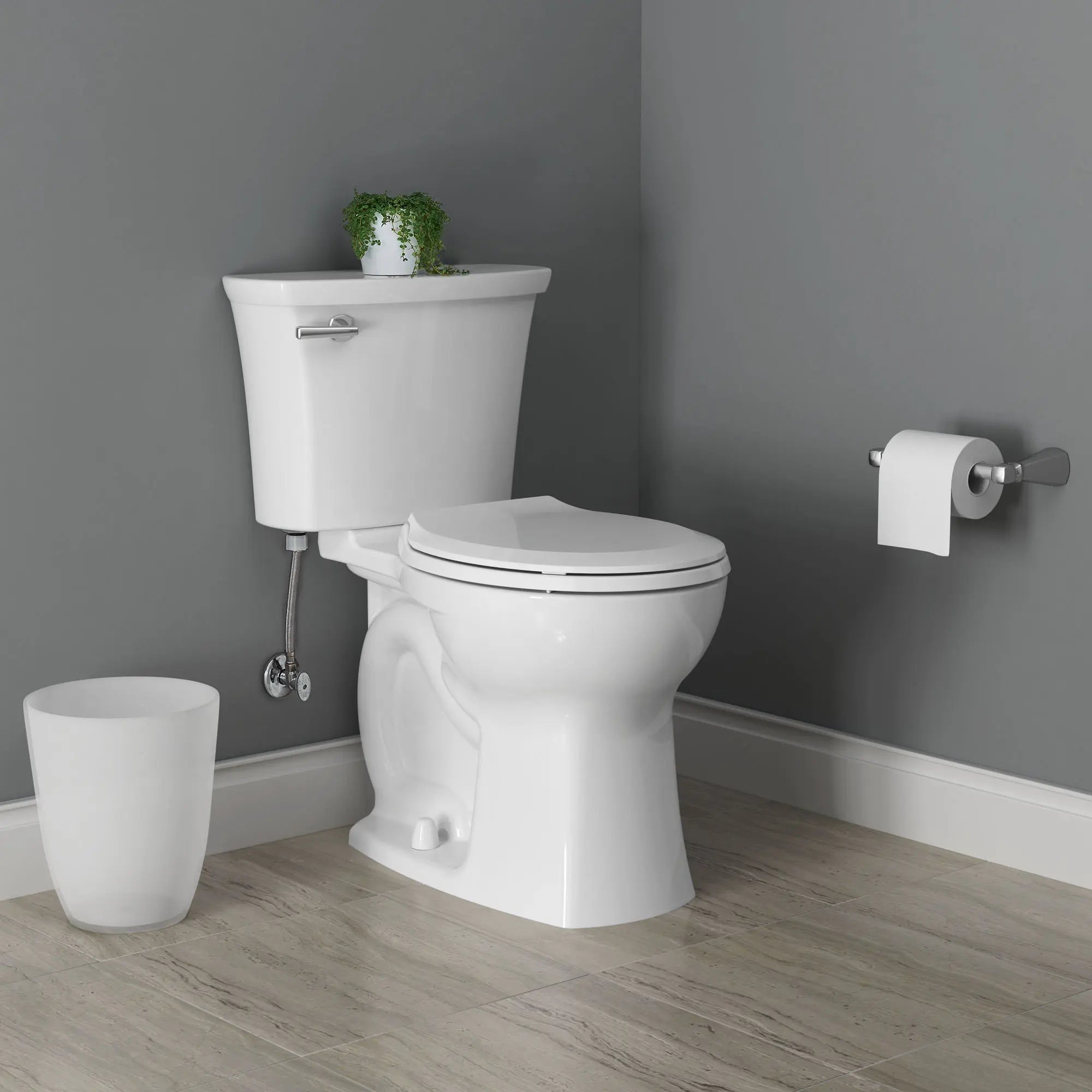 Edgemere 1.28 GPF/4.8 LPF Water-Saving Round Front Toilet with Seat - 10