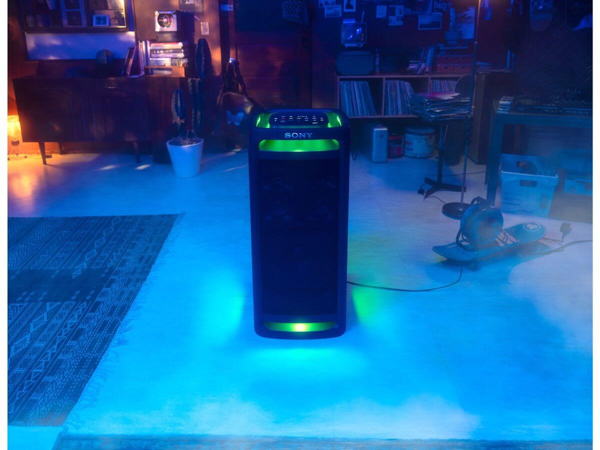 Sony ULT TOWER 9 - Premium Bluetooth Party Speaker with Powerful Bass, 360° Sound & LED Lights - Perfect for Home Parties, Outdoor Gatherings & Events