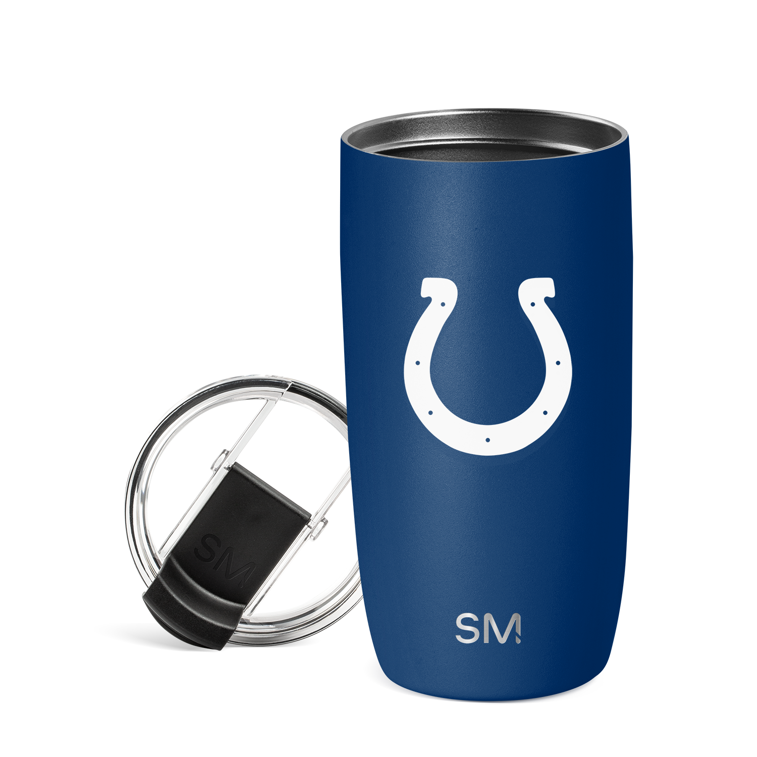 NFL Voyager Tumbler with Clear Flip Lid & Straw - 20oz Insulated Stainless Steel Water Bottle for Football Fans - Perfect for Game Day, Gym & Outdoor Activities