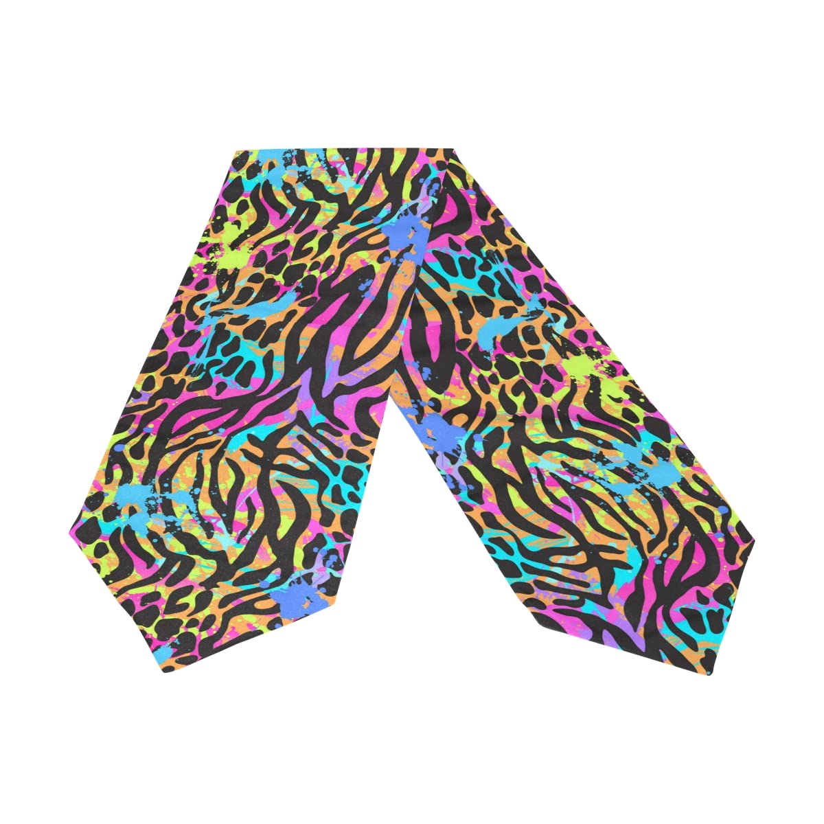 TropicalLife Rainbow Animal Leopard Print Table Runner 13x90 Inches - Long Rectangle Polyester Tablecloth for Home Kitchen, Farmhouse Dining, Wedding & Party Decor | Perfect for Coffee Tables, Buffets, and Holiday Gatherings