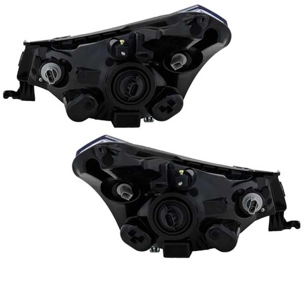 08-11 Ford Focus Halogen Headlight Replacement - Left & Right Set with Bulbs | Durable Front Headlamp for Night Driving & Commuting