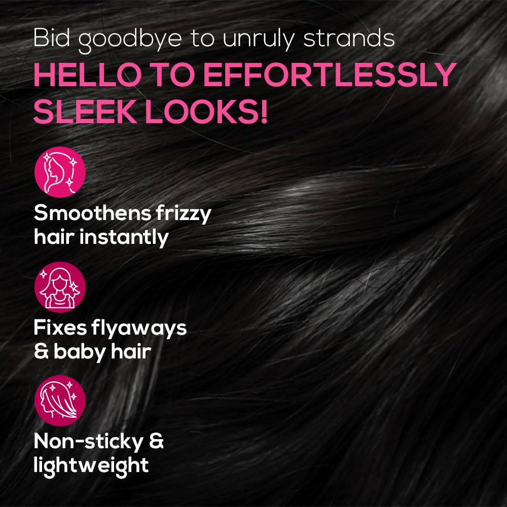 RENEE Frizz Free Hair Finishing Stick - Anti-Frizz Hair Wax for Flyaways & Baby Hairs, Non-Sticky Smoothing Gel with Biotin & Rosemary (15ml) - Perfect for Styling, Taming Flyaways & Finishing Looks - Great for Daily Use, Work, Parties & Special Occasions