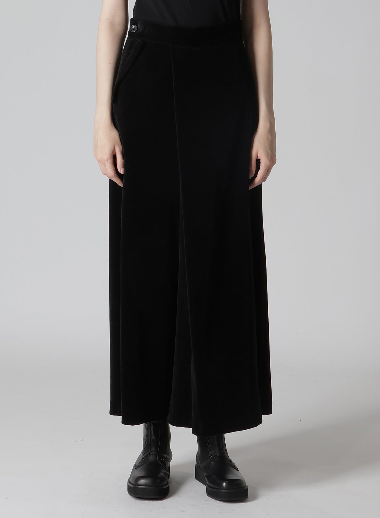 Velvet Tuck Flared Pants for Women - High Waist Stretchy Comfortable Lounge & Work Pants - Perfect for Office, Travel, and Casual Wear