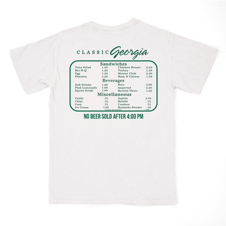 Classic Georgia No Beer After 4 Pocket T-Shirt | Vintage Style Cotton Tee for Men | Casual Wear, Bar Hopping & Weekend Outfits