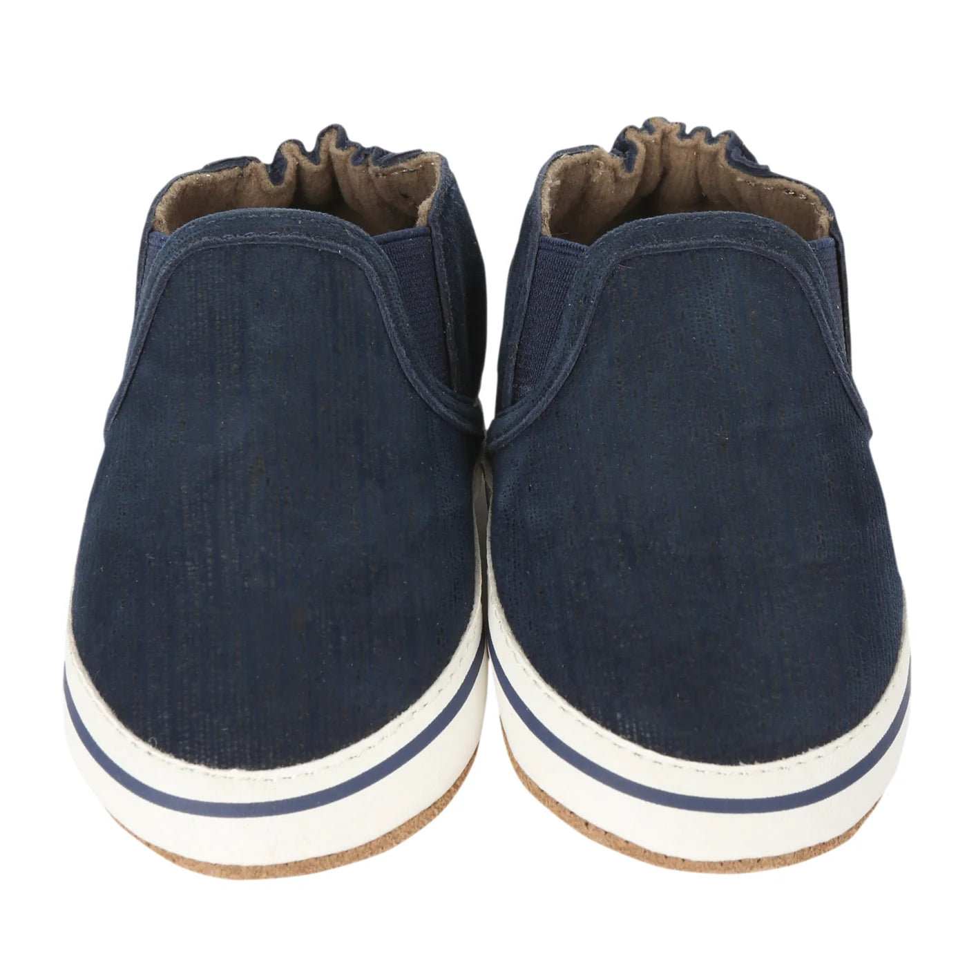 Robeez Navy Liam Soft Sole Baby Shoes for Boys & Girls - Comfortable First Walking Shoes for Infants & Toddlers - Perfect for Indoor & Outdoor Playtime