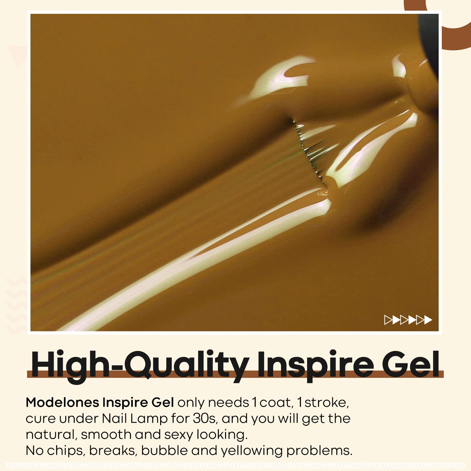 Modelones Gel Nail Polish - 15ML Caramel Neutral Brown Soak Off LED Nail Polish, Long Lasting High-Pigmented Shine for Salon & DIY Home Manicure | Perfect for Fall Nails, Bridal Party, Professional Nail Art & Everyday Wear (0.5 Fl Oz)