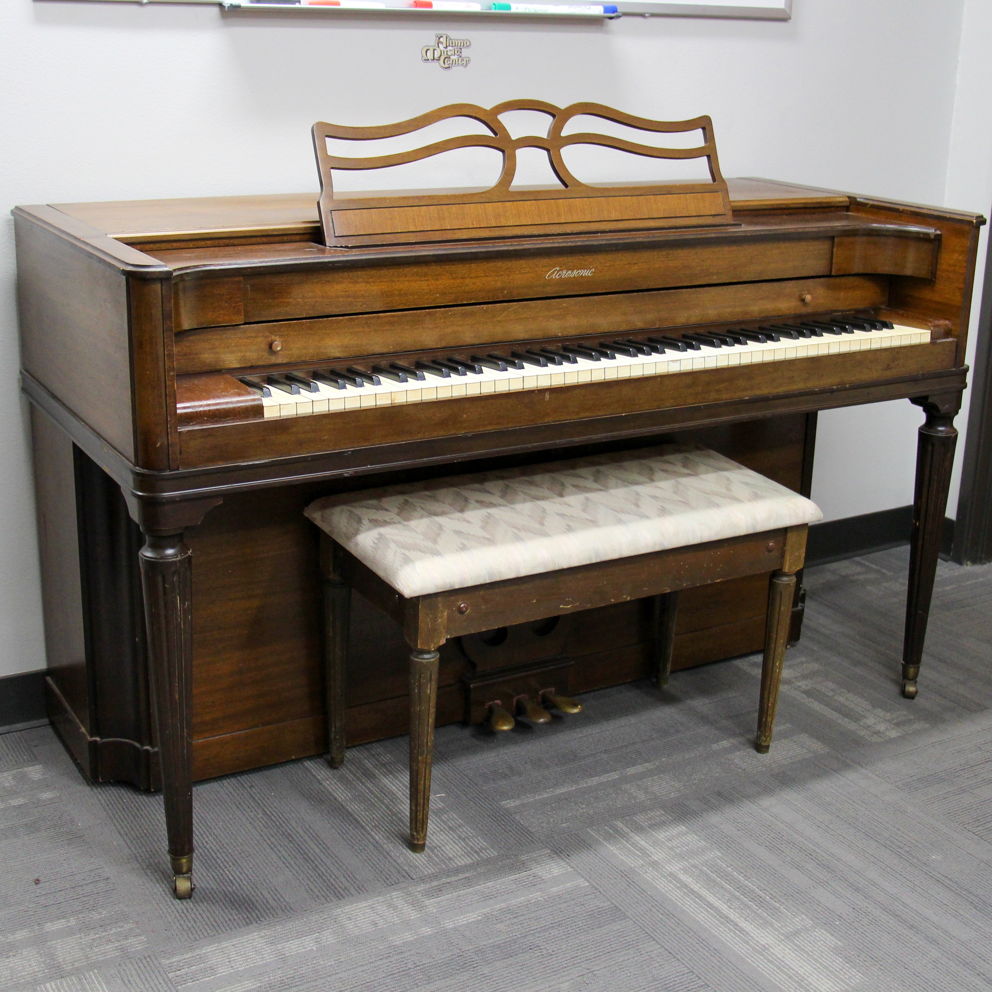 Acrosonic by Baldwin Spinet/Console Piano - Cherry Wood Finish | Perfect for Home, Studio & Music Lessons | Vintage Upright Piano