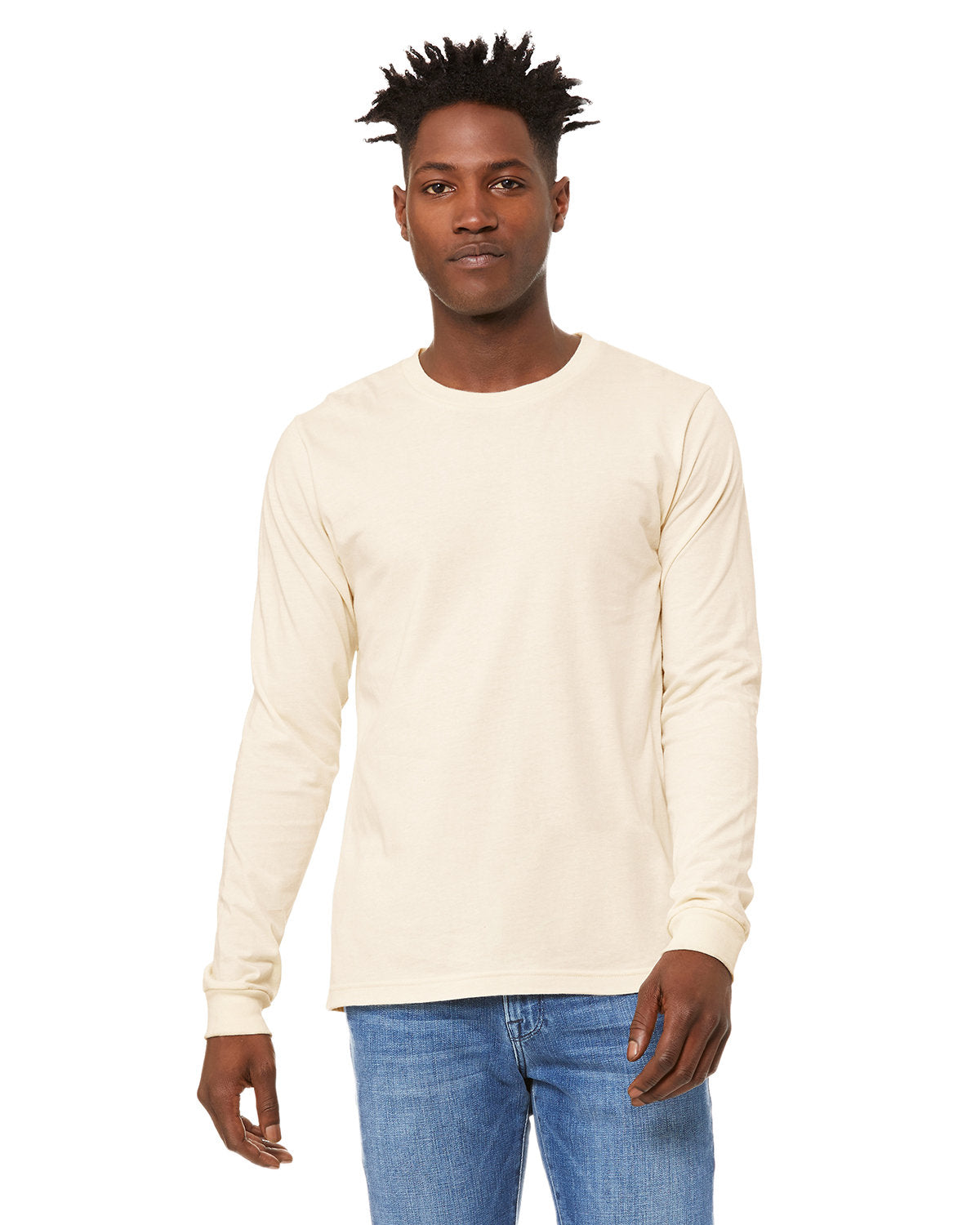 Bella + Canvas 3501 Unisex Jersey Long Sleeve T-Shirt - Soft Cotton Crewneck Tee for Men & Women - Perfect for Casual Wear, Layering & Everyday Comfort